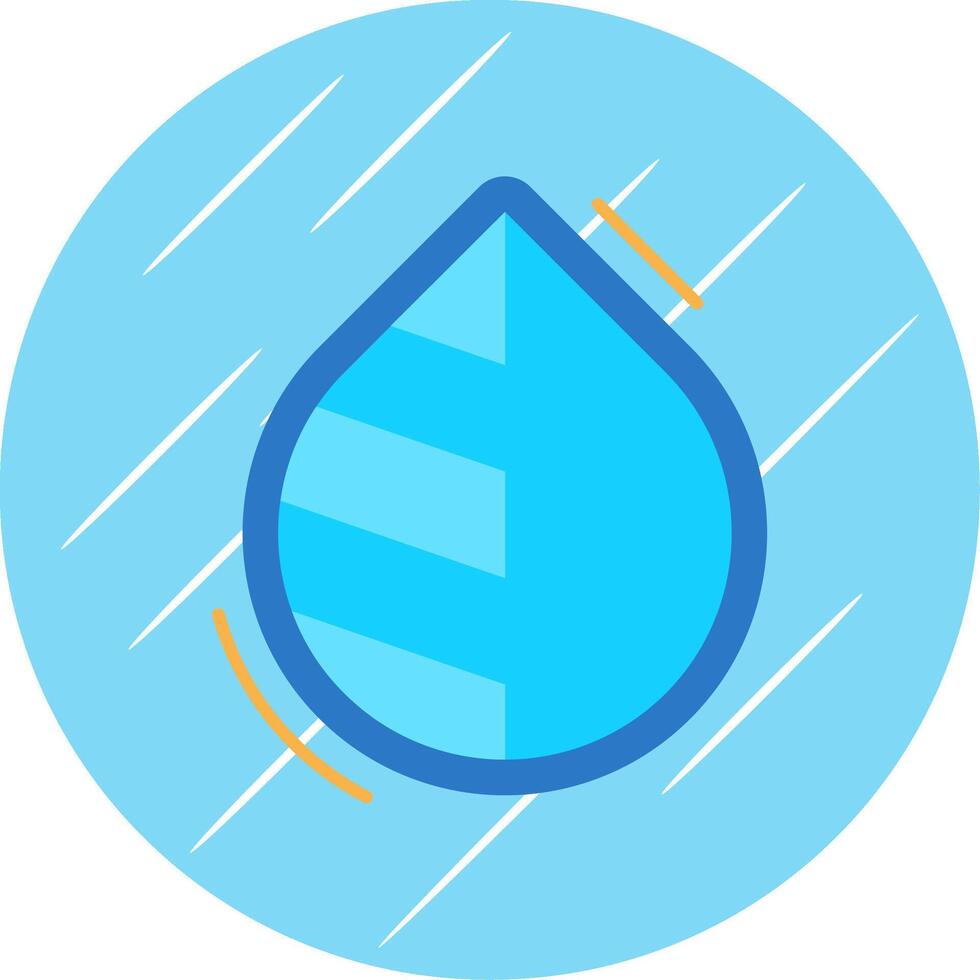 Negative balance Flat Blue Circle Icon vector