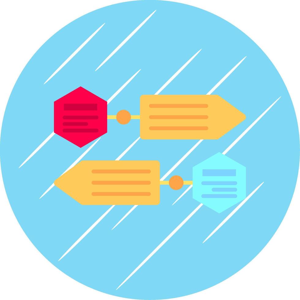Infographic elements Flat Blue Circle Icon vector