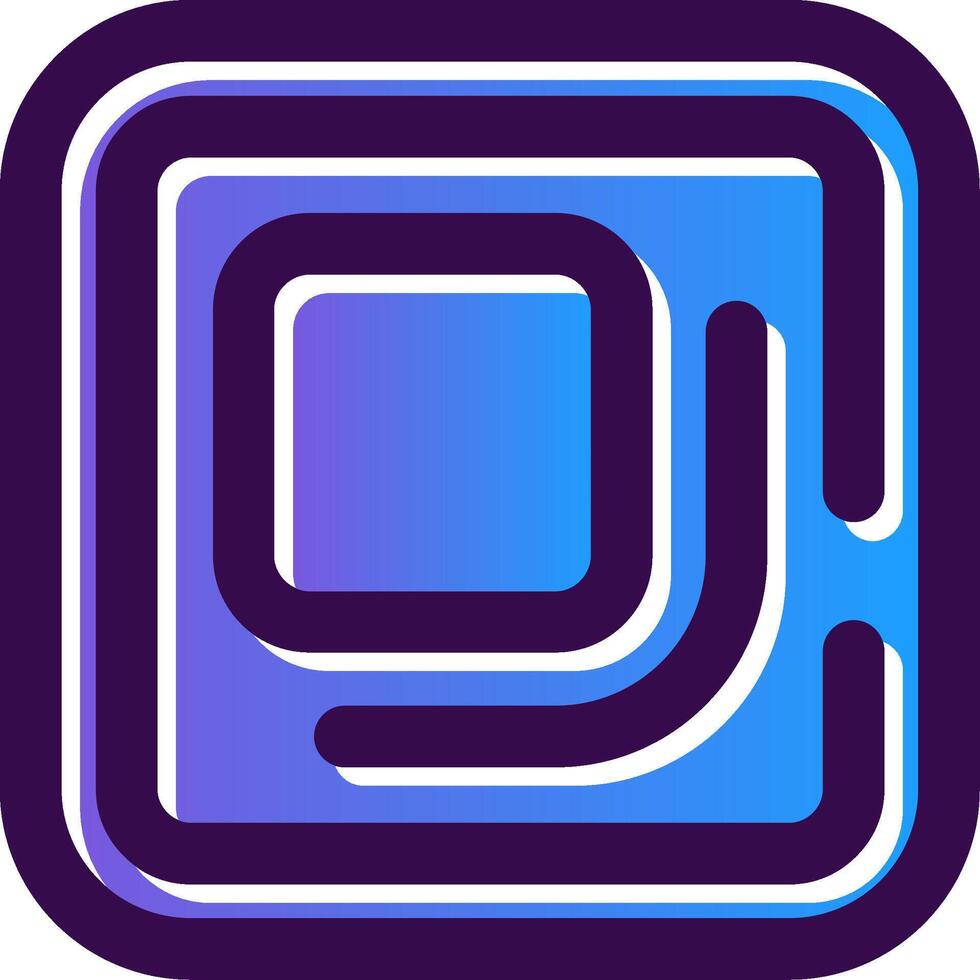 Full screen Gradient Filled Icon vector