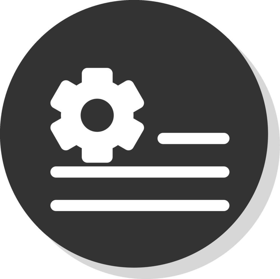 Deploy rules Glyph Grey Circle Icon vector