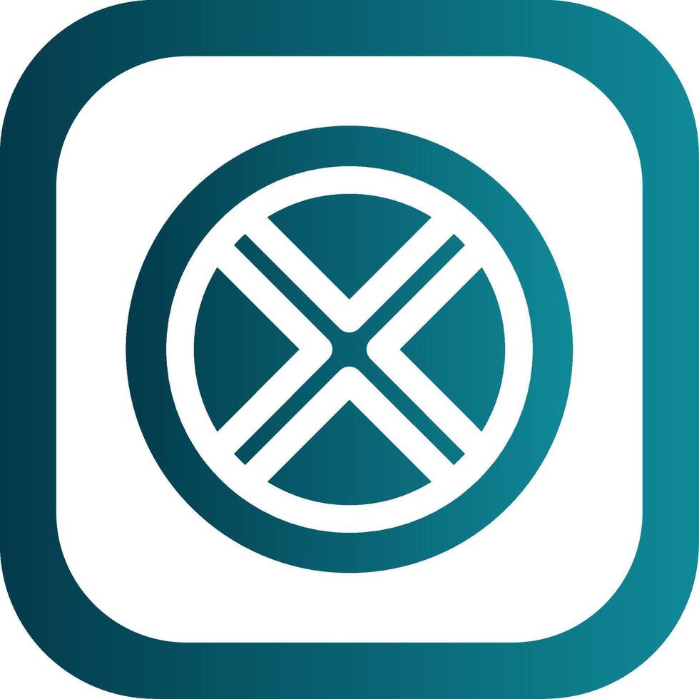Block 2 Glyph Gradient Round Corner Icon vector