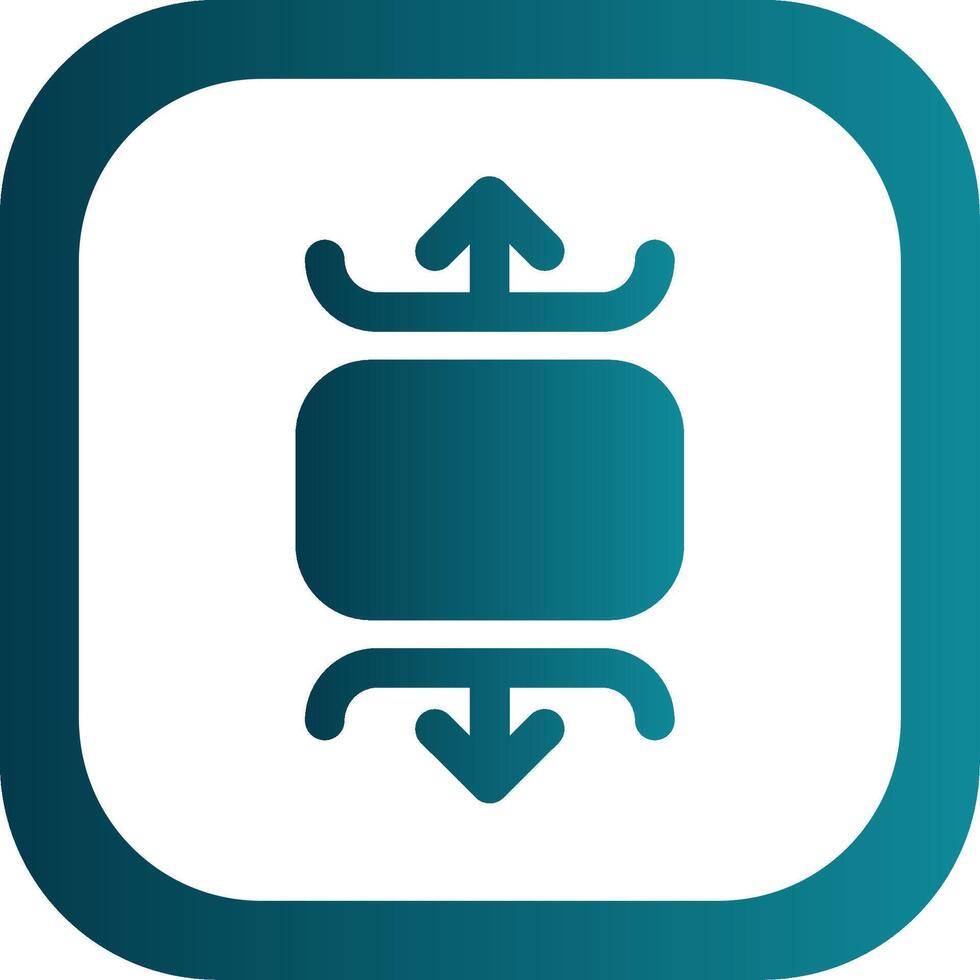 Carousel vertical Glyph Gradient Round Corner Icon vector