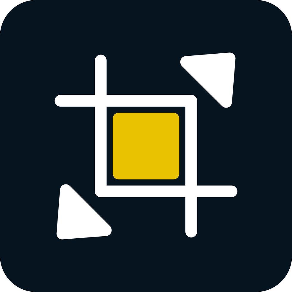 Expand crop resize Glyph Two Color Icon vector