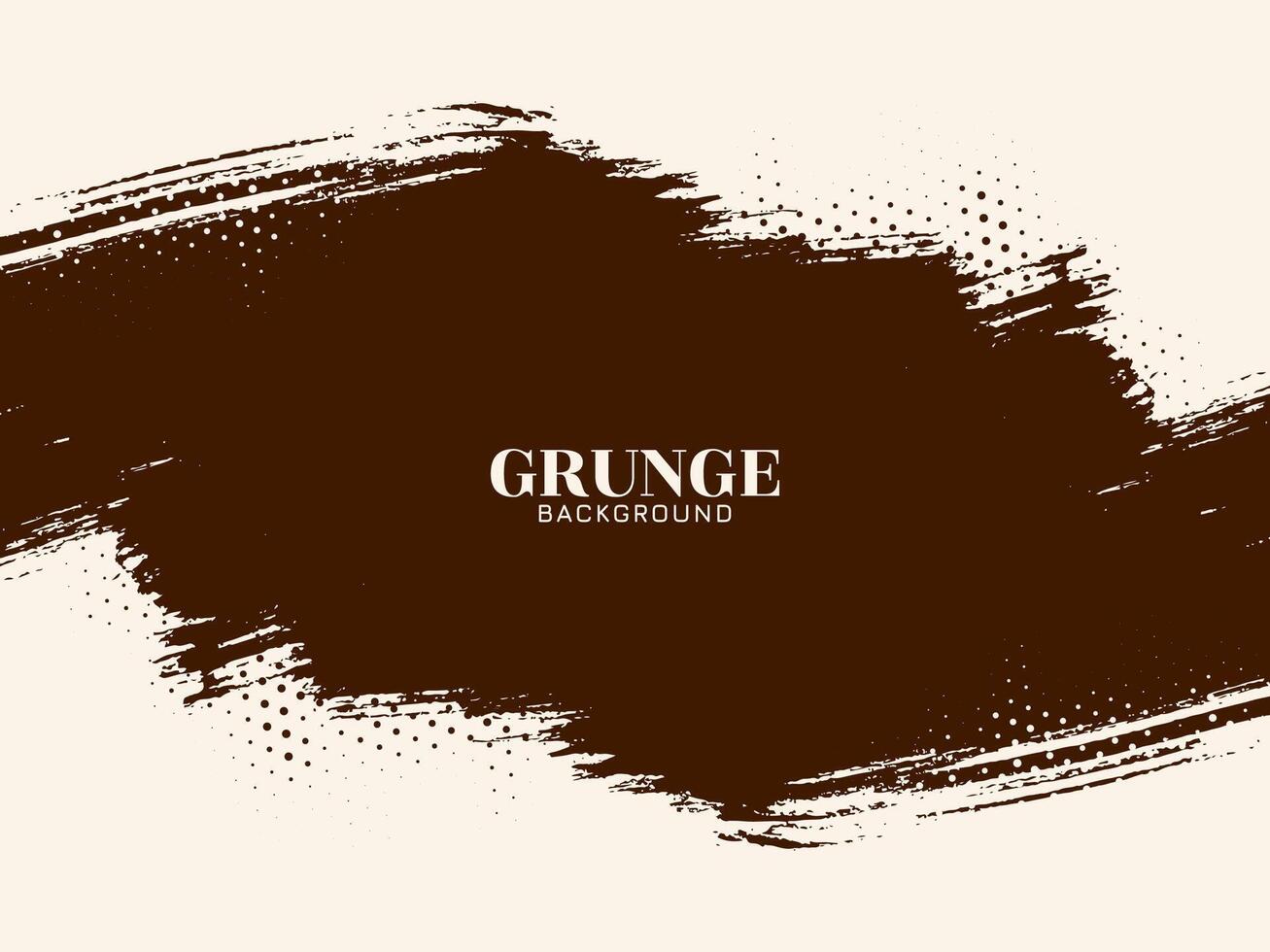 Abstract dirty brown color grunge texture messy background design vector