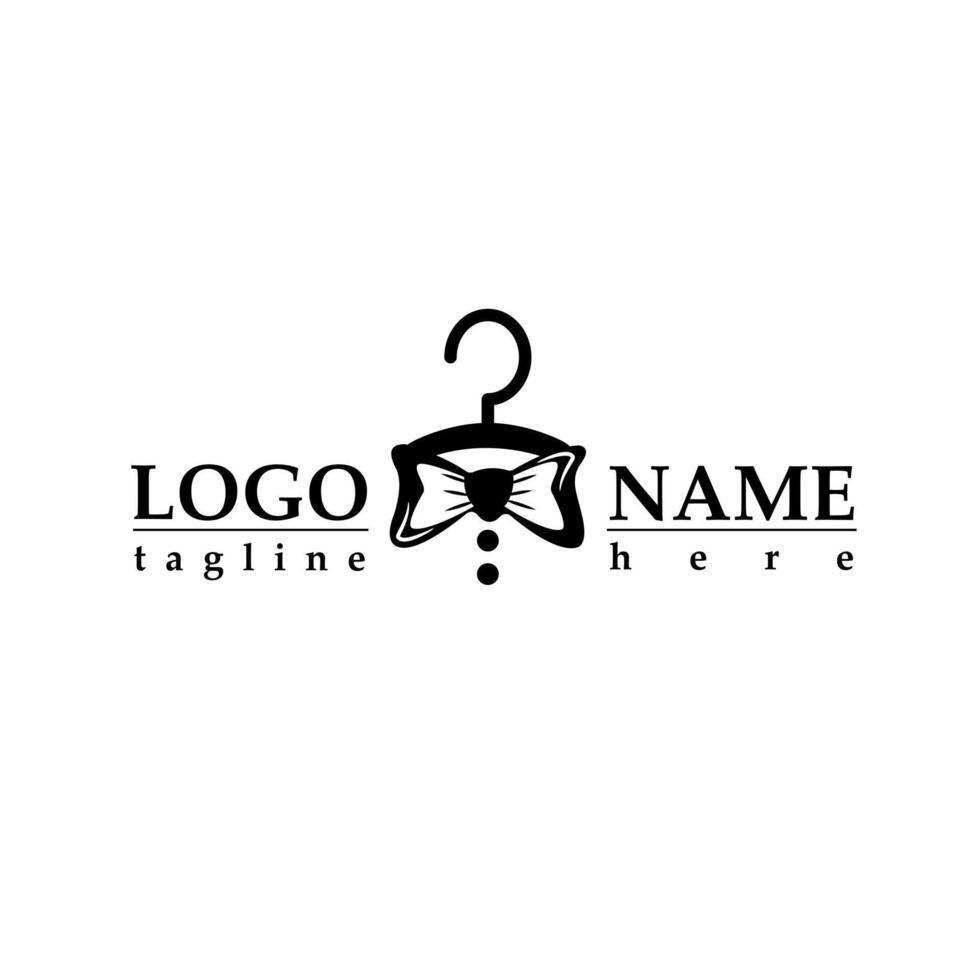 bow tie logo design vector