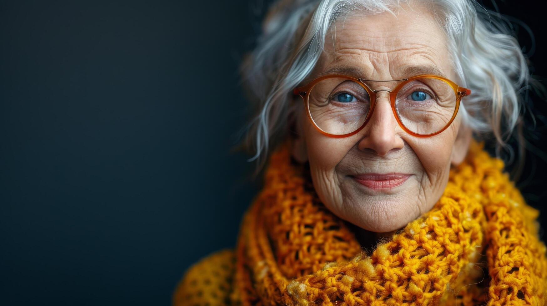 ai generado mujer con toalla alrededor cuello foto