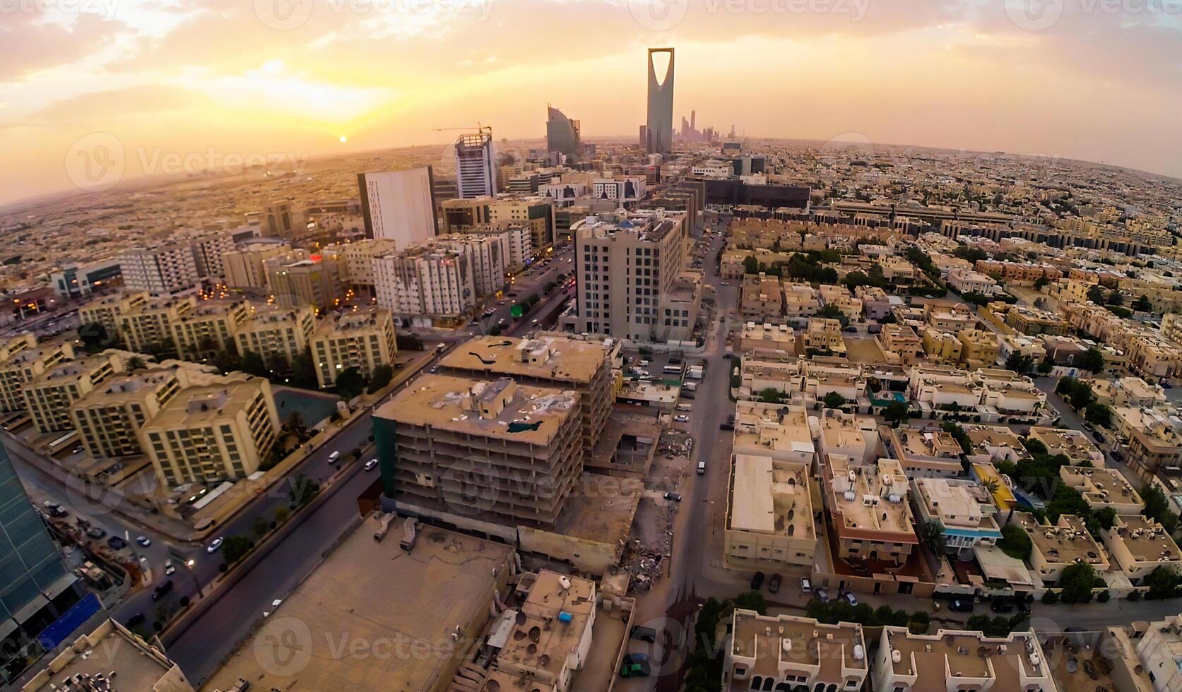 Wonderful and beautiful cities and skyscrapers in the Kingdom of Saudi Arabia photo