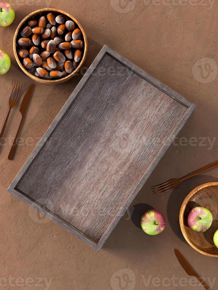 Flat lay background for product placement food related photo