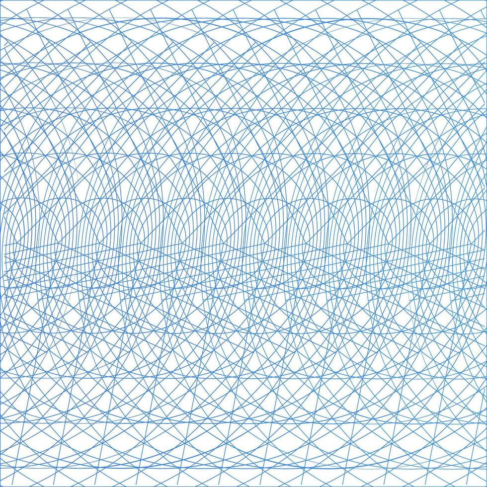 Curved mesh. Curved blue lines on a white background. vector