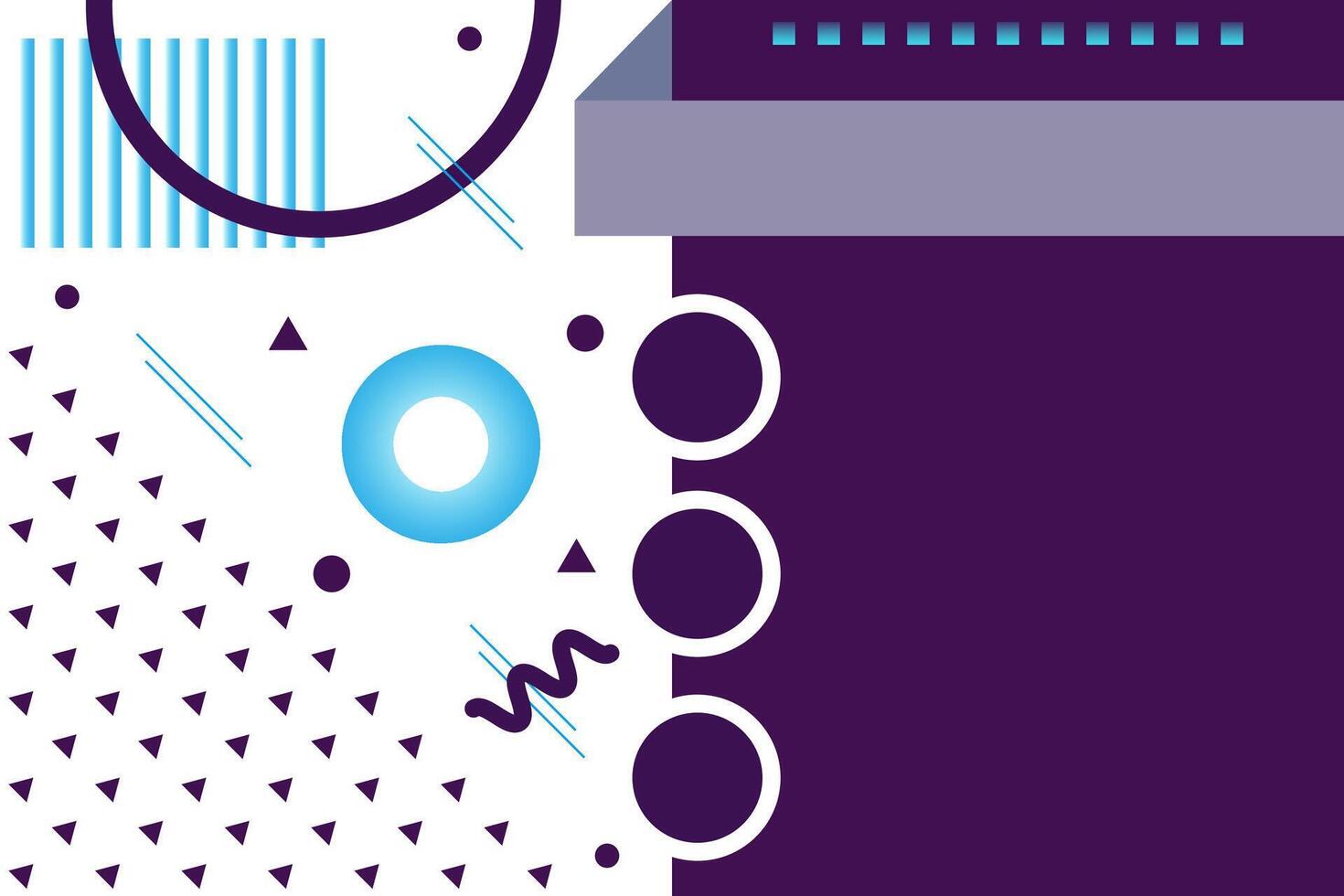 Abstract background with geometric elements in Memphis style. Background with place for your text. Vector illustration.