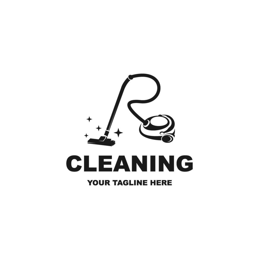 Cleaning, vacuum cleaner with brilliance of purity, logo design. Steam mop and cleaning service, suitable for your design need, logo, illustration, animation, etc. vector