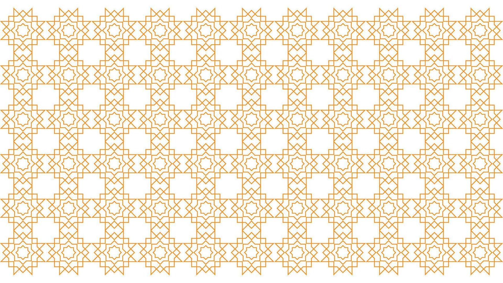 Islamic pattern decoration design that is golden, suitable for all backgrounds of brochures, invitations and so on. Islamic golden color pattern vector