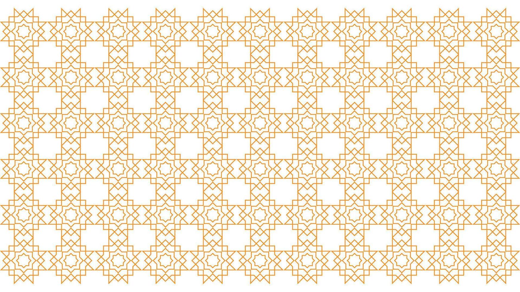 Islamic pattern decoration design that is golden, suitable for all backgrounds of brochures, invitations and so on. Islamic golden color pattern vector