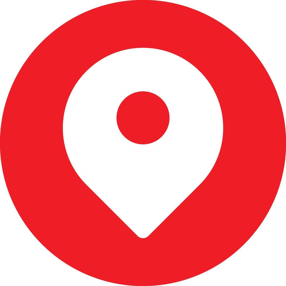 red location mark icon vector