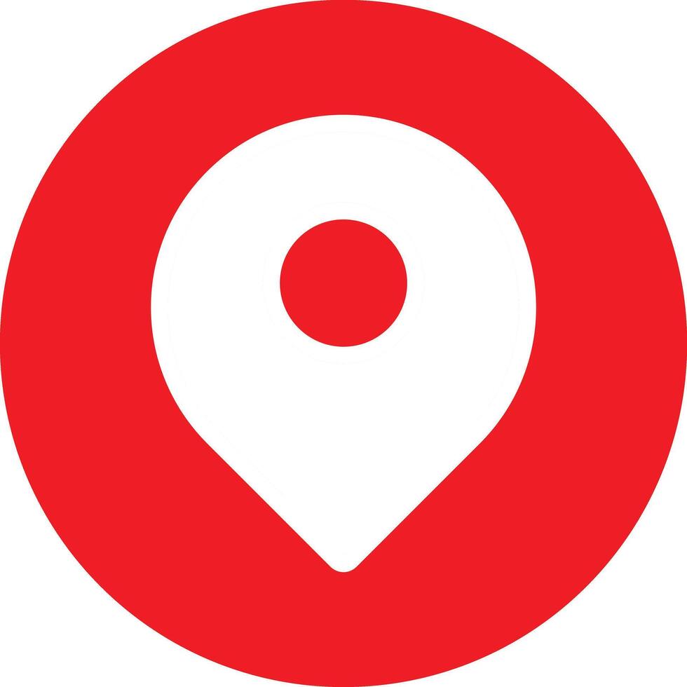 red location mark icon vector