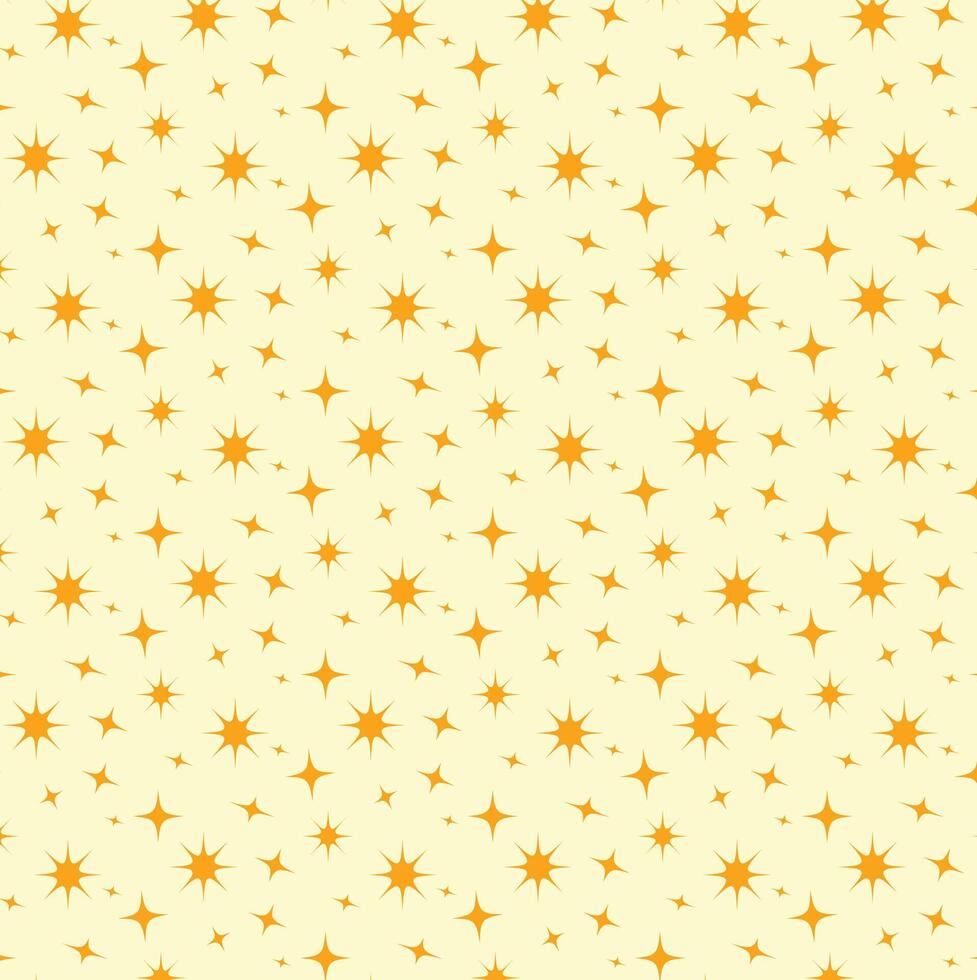 Repeating retro star pattern vector