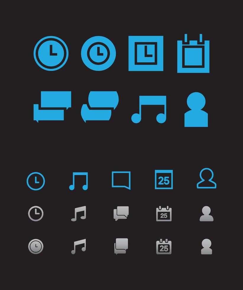Application Icon Set vector