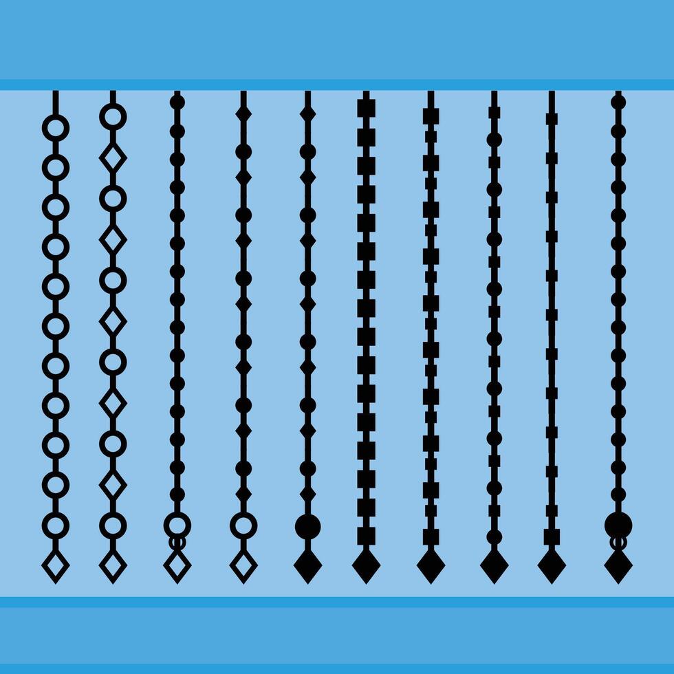Set of TEN hanging clipart vectors. Card designing elements. vector