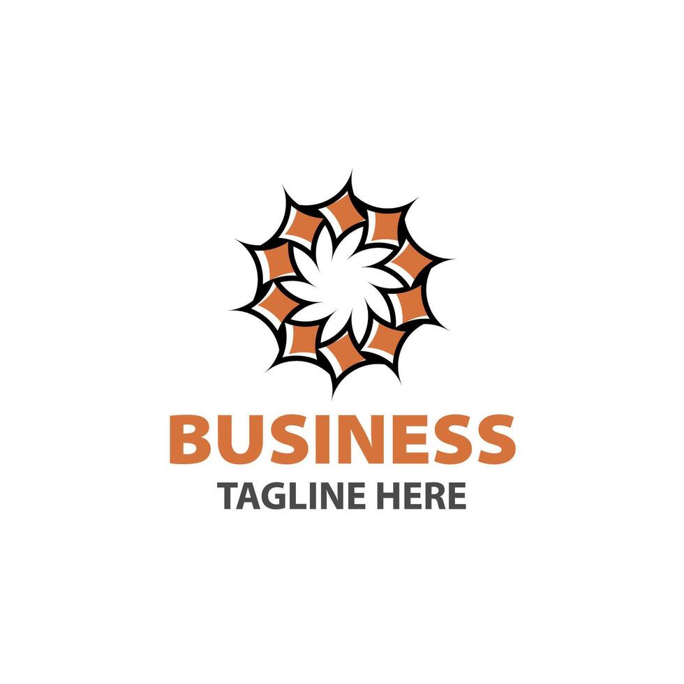 Modern Business Logo With Flat Style vector