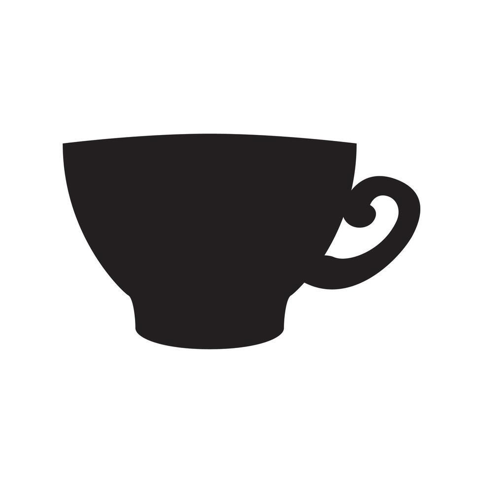 Coffee cup icon vector illustration sign.