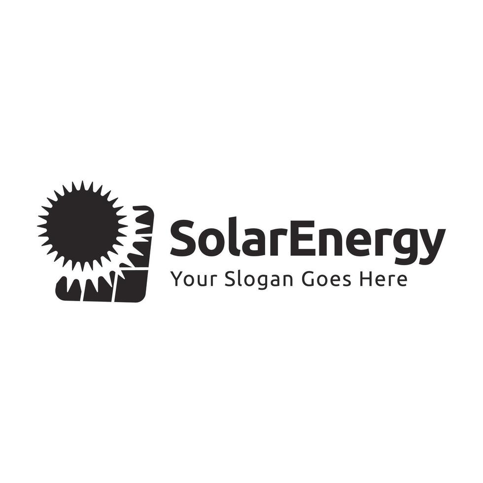 solar energía logo diseño con moderno concepto. sencillo y moderno Dom vector ilustración