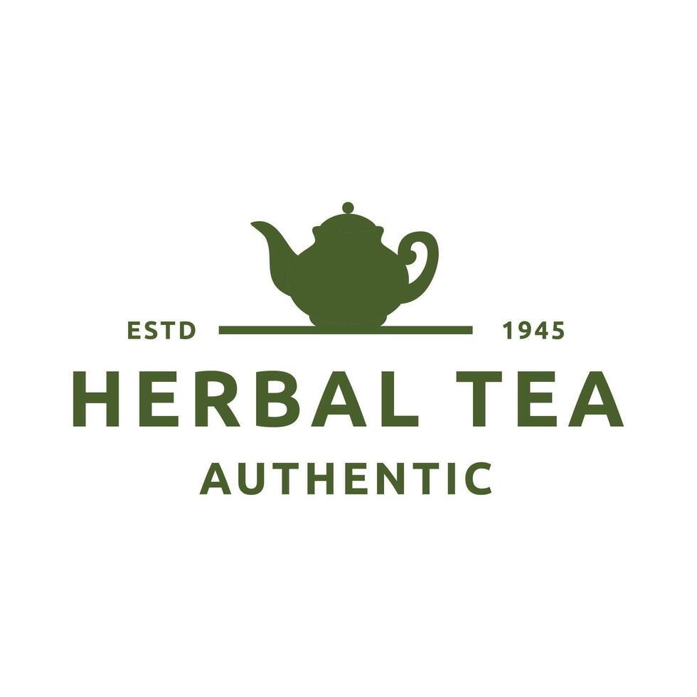 tetera verde té hoja logo icono diseño modelo plano vector. vector té logo aislado en un blanco antecedentes