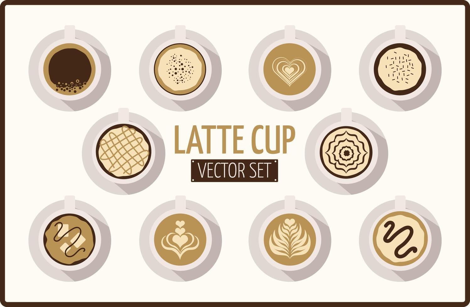 Kawaii Coffee Illustration Vector Set
