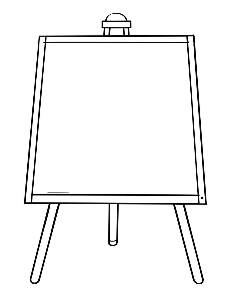 Chalkboards coloring page vector