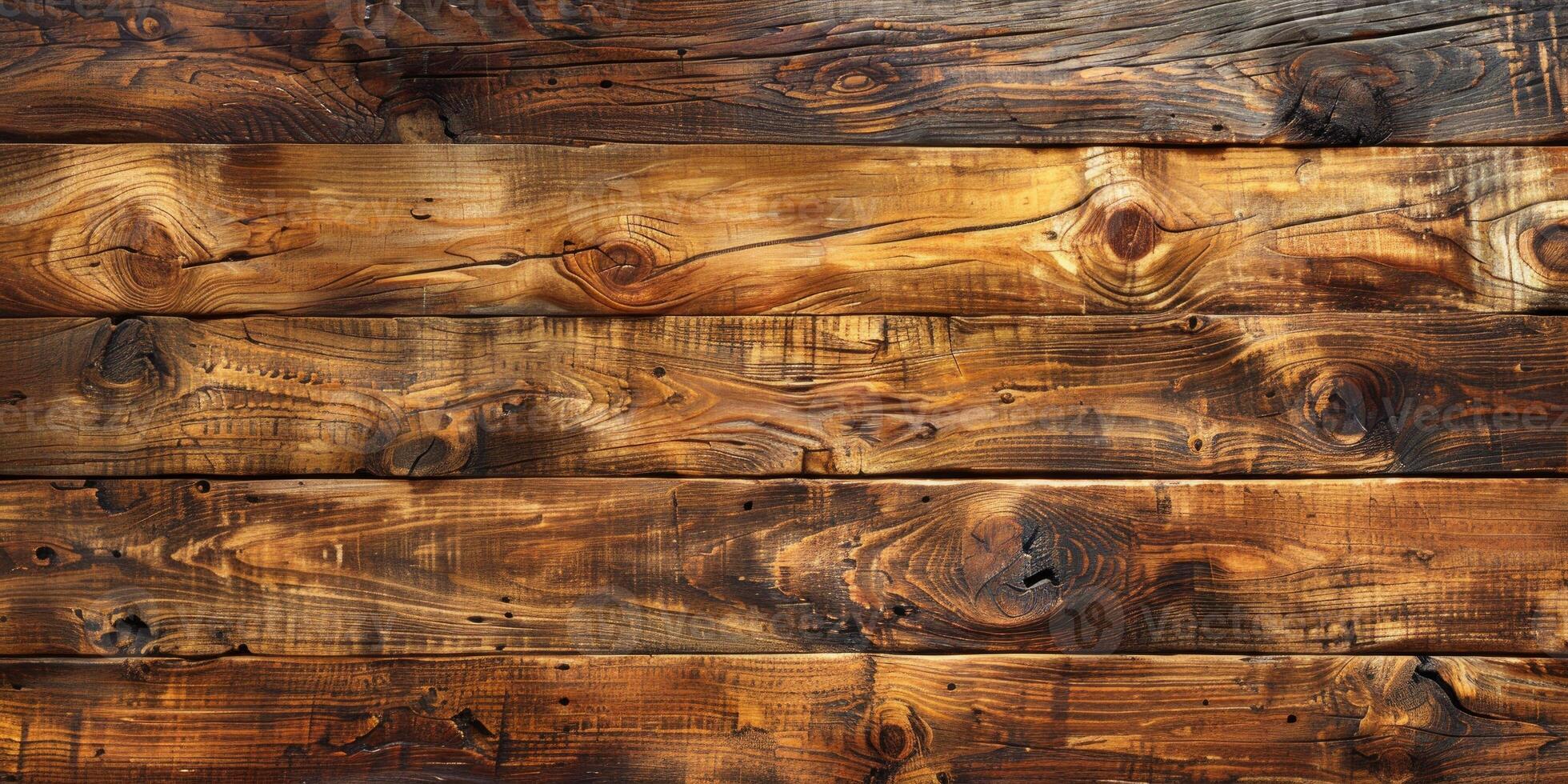 AI generated Old wood texture with natural patterns. Wood background for design and decoration photo