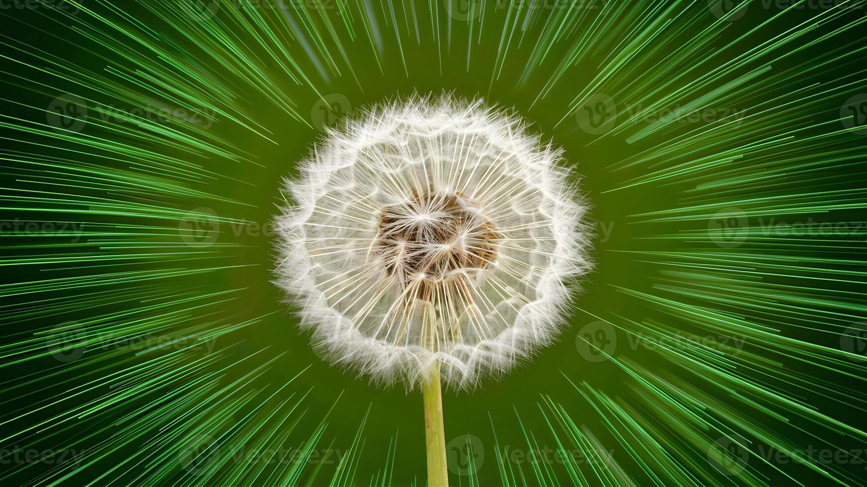 ai generado escena extremo de cerca de resumen diente de león flor fondo, natural Arte foto