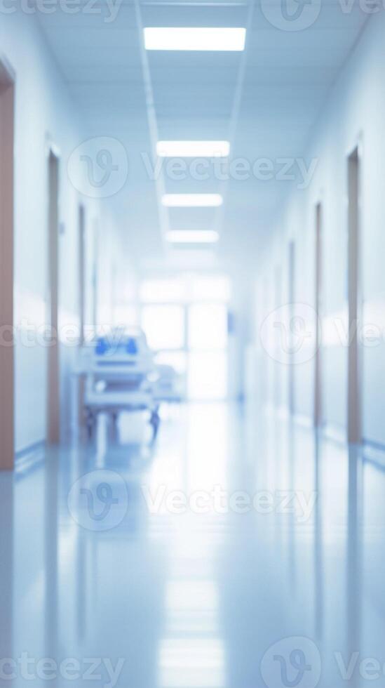 AI generated Picture Foggy Medical Perspective Stock Photo Resource, medical background blur Vertical Mobile Wallpaper