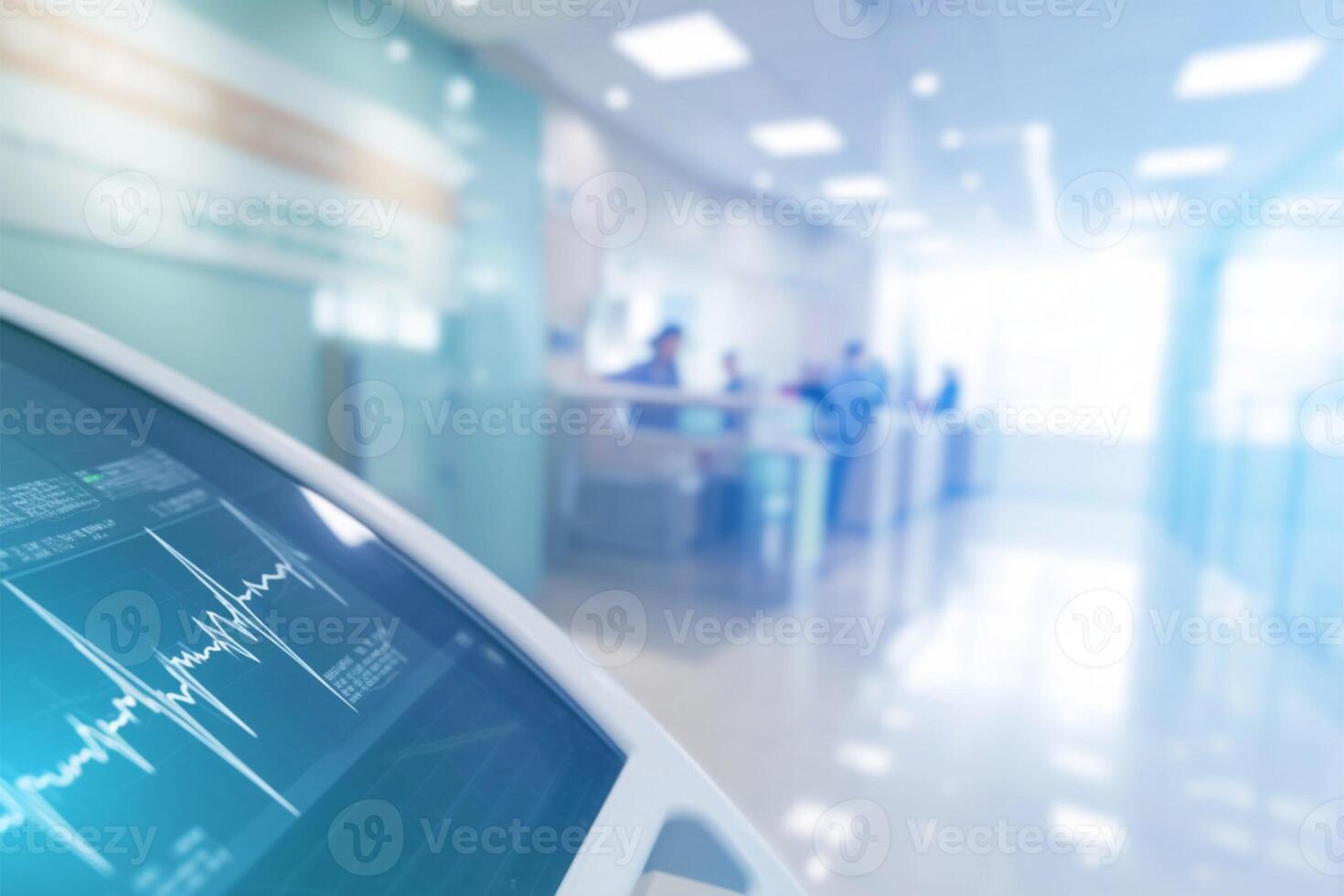 AI generated Display Indistinct Medical Backdrop Stock Photo Quality, medical background blur