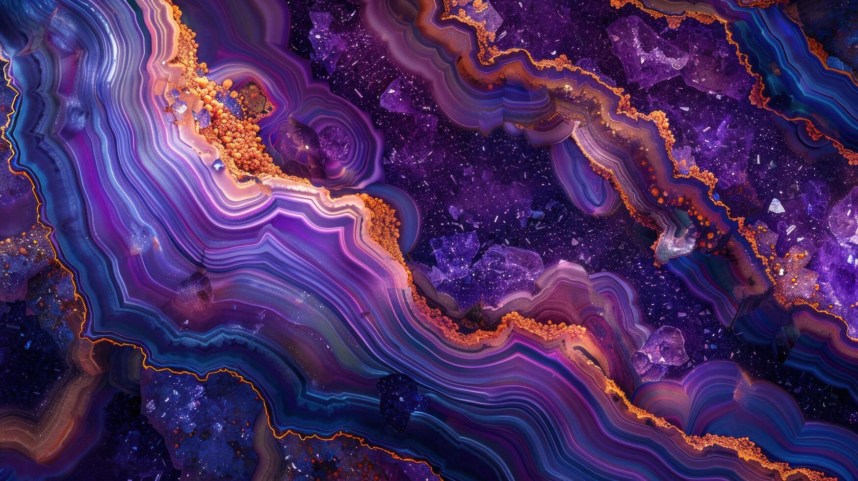 AI generated Wallpaper featuring the vibrant hues of fluorescent Dugway geode photo