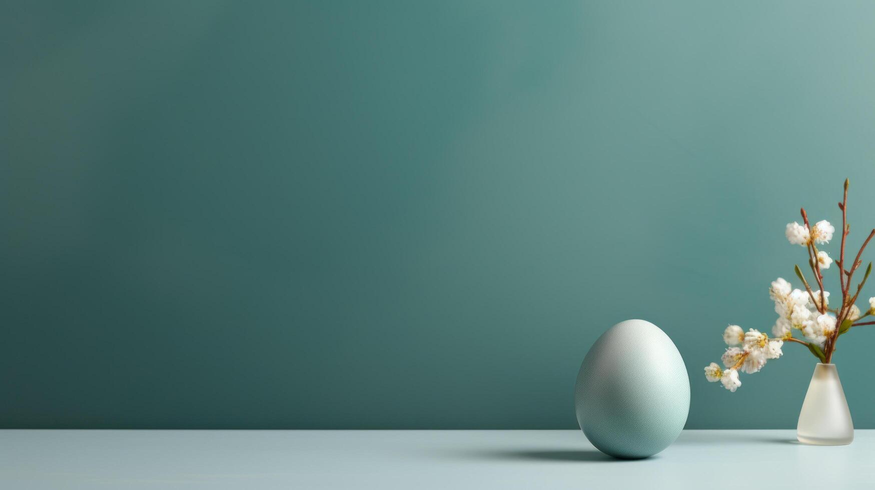 AI generated A sophisticated, minimalist Easter background photo