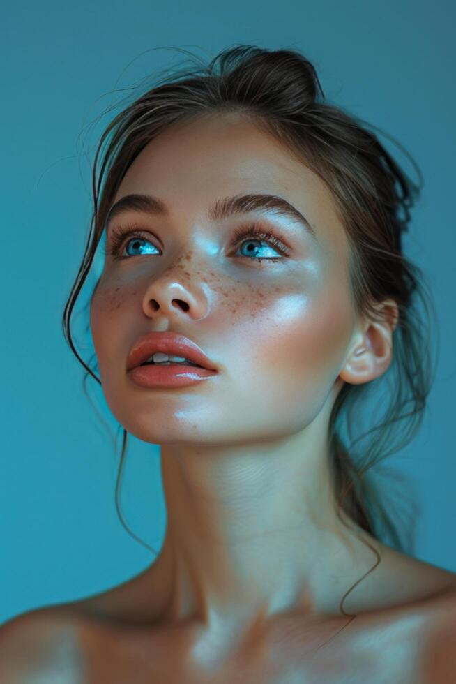 AI generated Fresh-Faced Young Woman photo