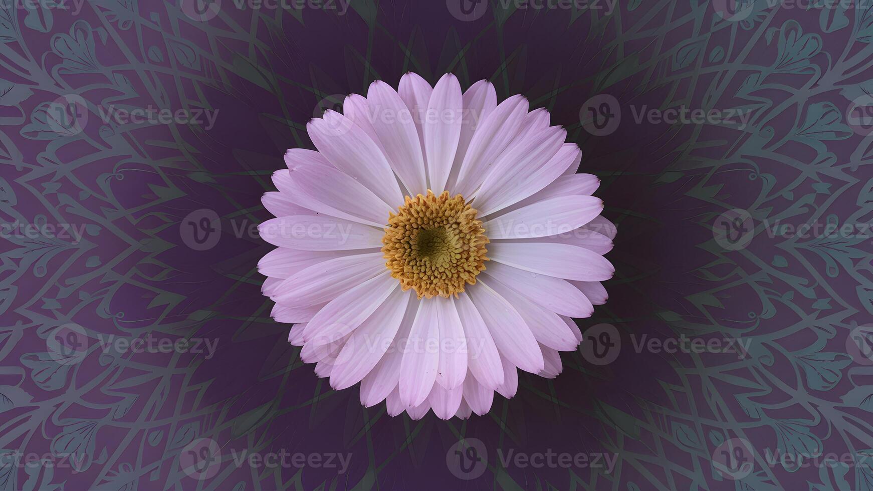 AI generated Subject Close up of beautiful spring flower, vintage floral pattern macro photo