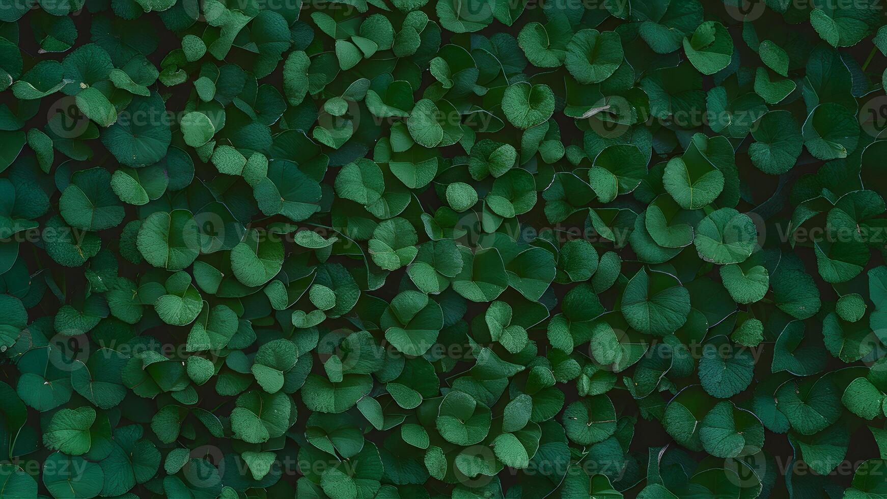 AI generated Display Abstract background featuring small plants macro in close up photo