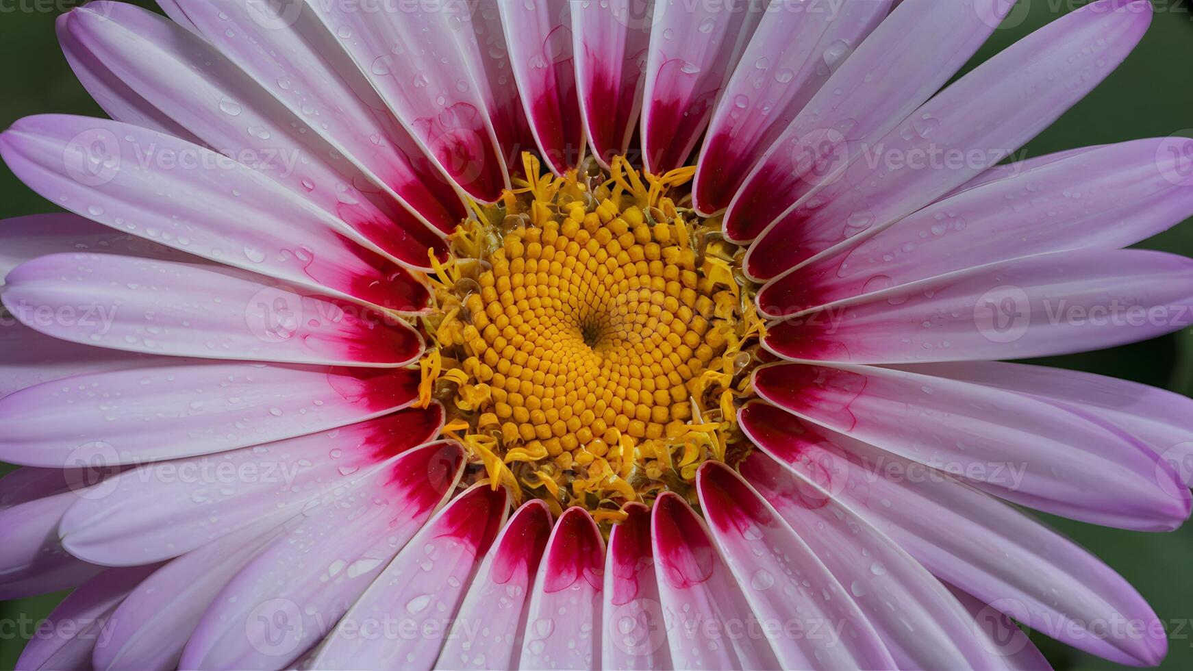 ai generado foto de stock artístico movimiento antecedentes con flor agua gotas, de cerca