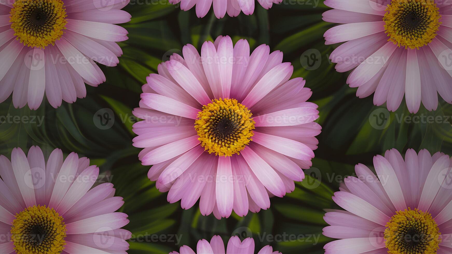 AI generated Subject Close up of beautiful spring flower, vintage floral pattern macro photo