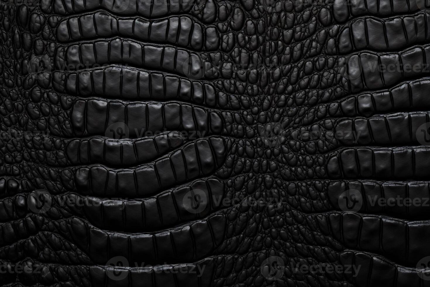 AI generated Crocodile Black Leather Texture Background, Crocodile Black Leather Background, Leather Texture, Crocodile Leather 3D Texture, Crocodile Skin Texture, AI Generative photo