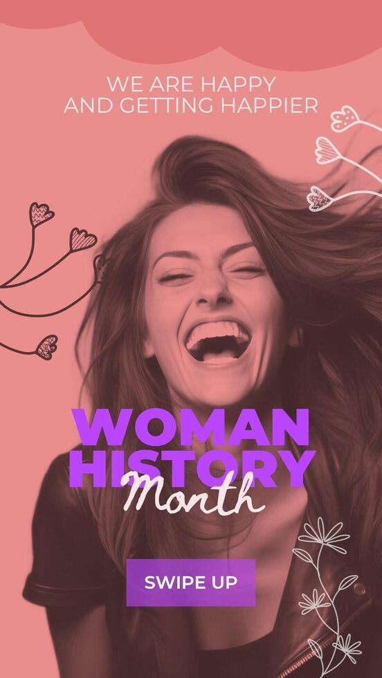 Woman History Month for Instagram Story template