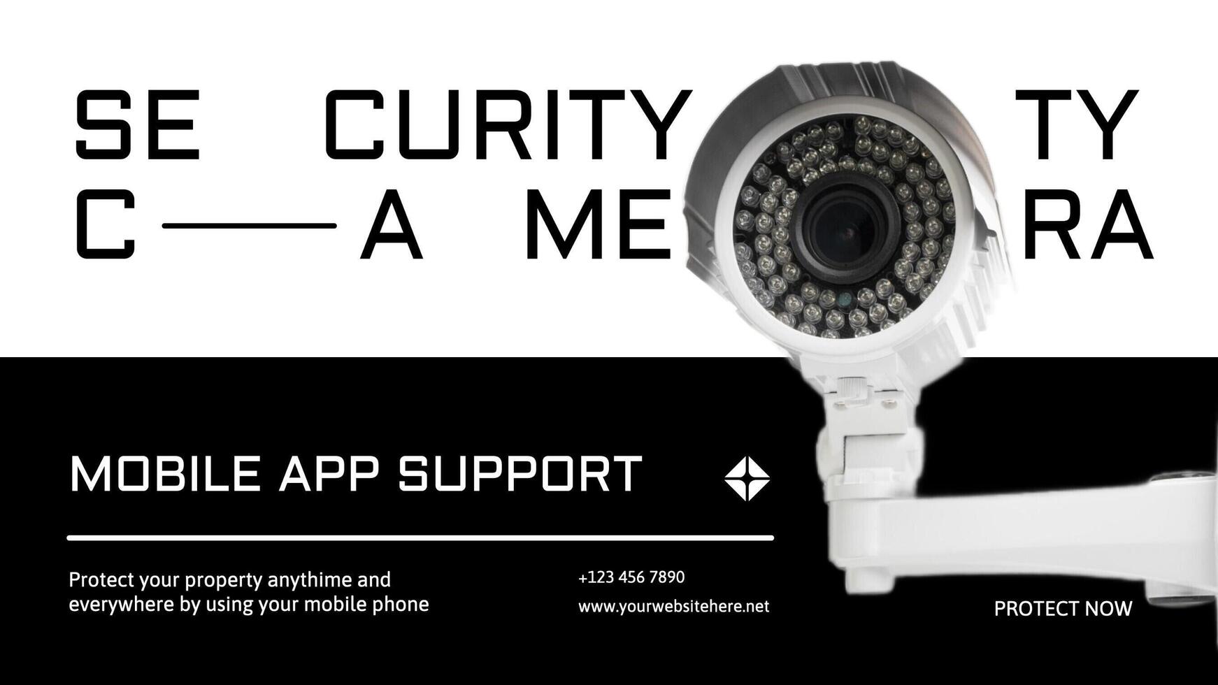 Security Camera Promotion Twitter Post template