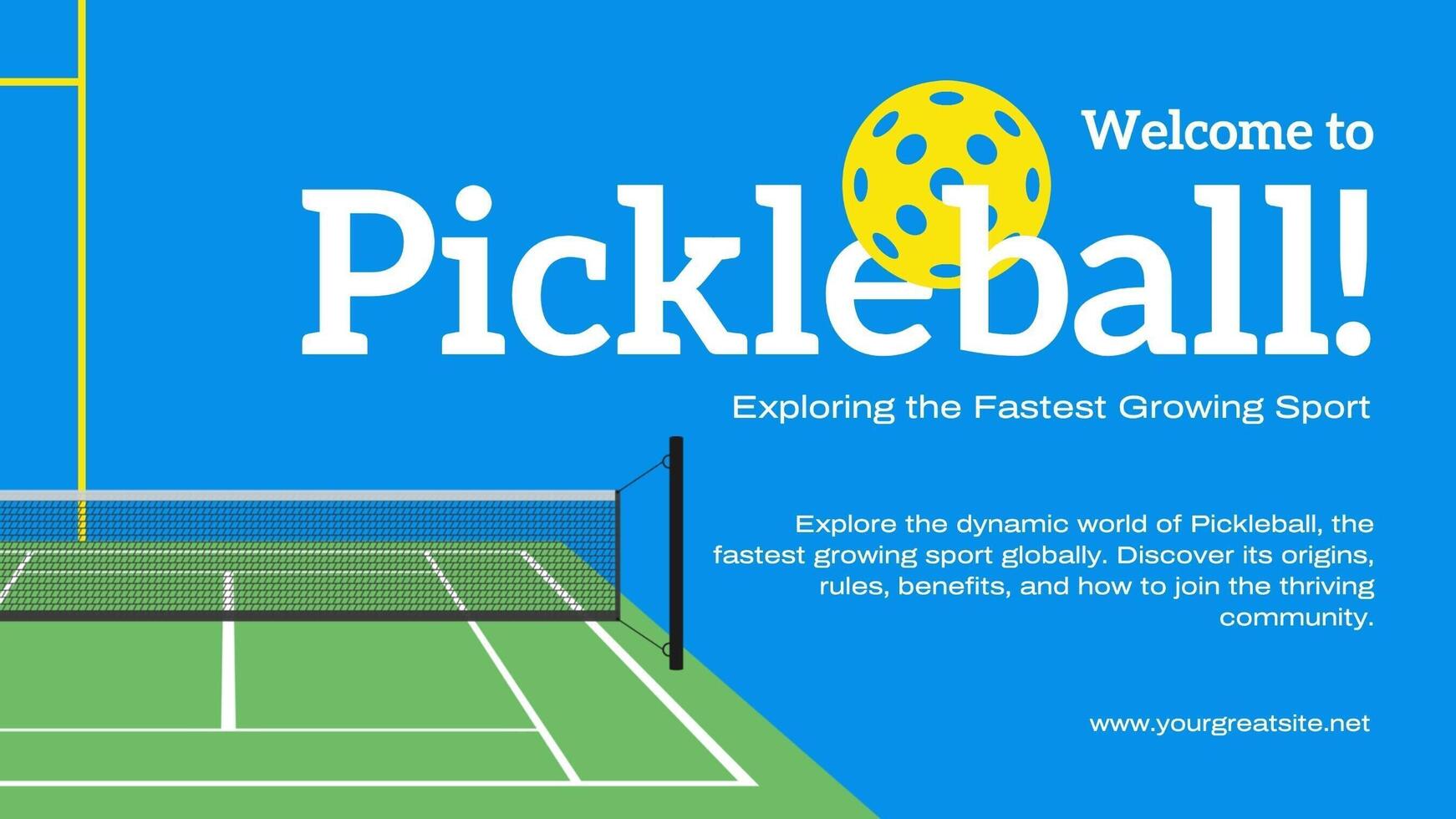 Pickleball Sport Exploring the Fastest Growing Sport template