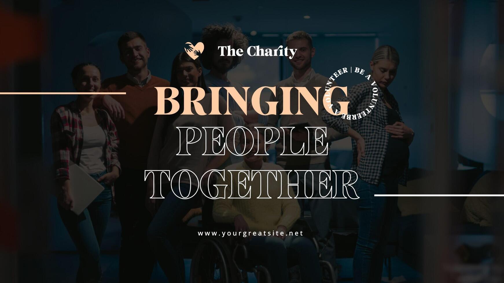 volunteer for charity presentation template