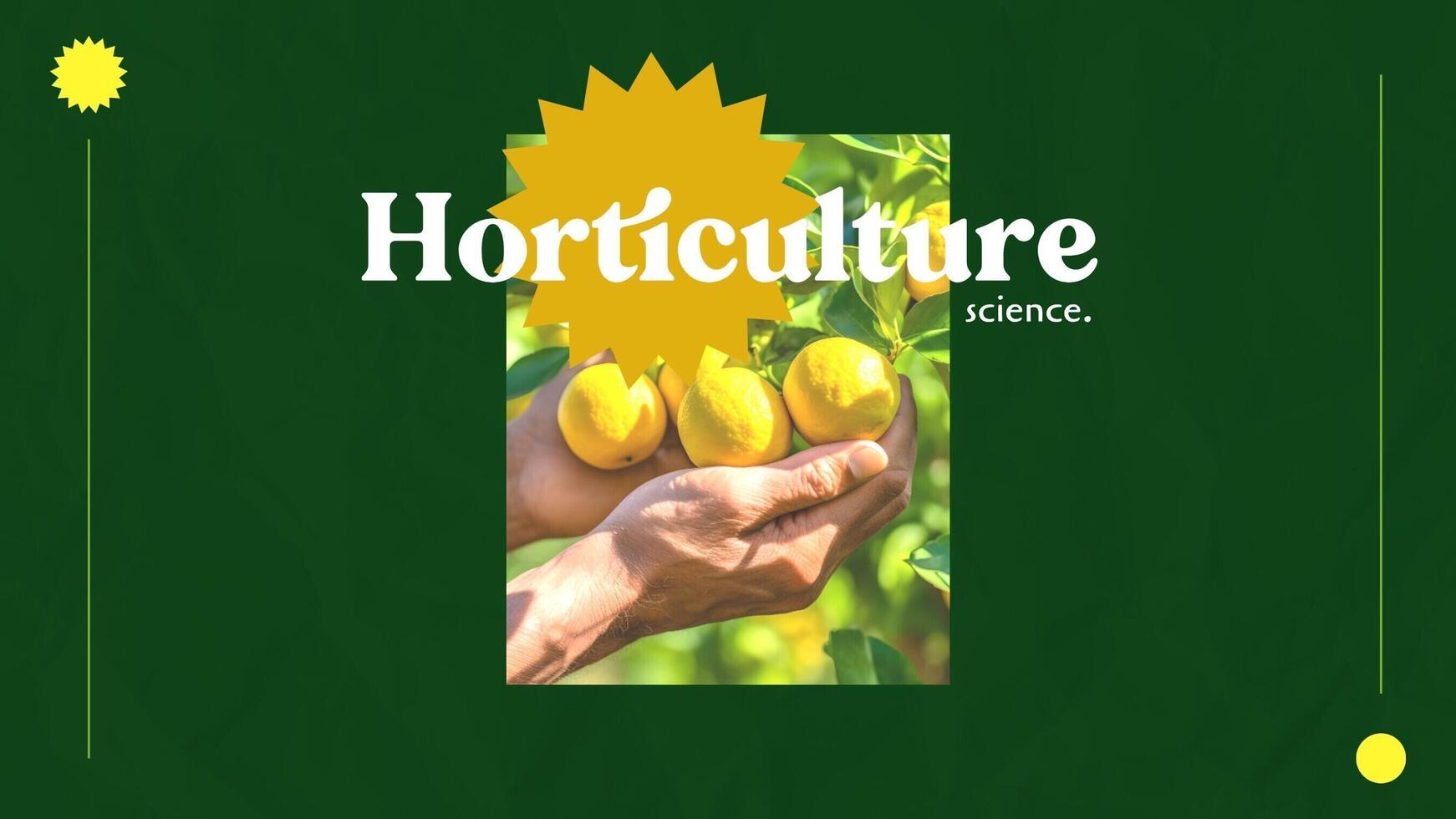 Horticulture Science Presentation template