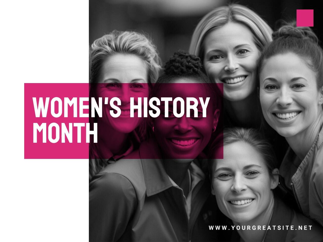 Women's History Month Introduction Template for Power Point