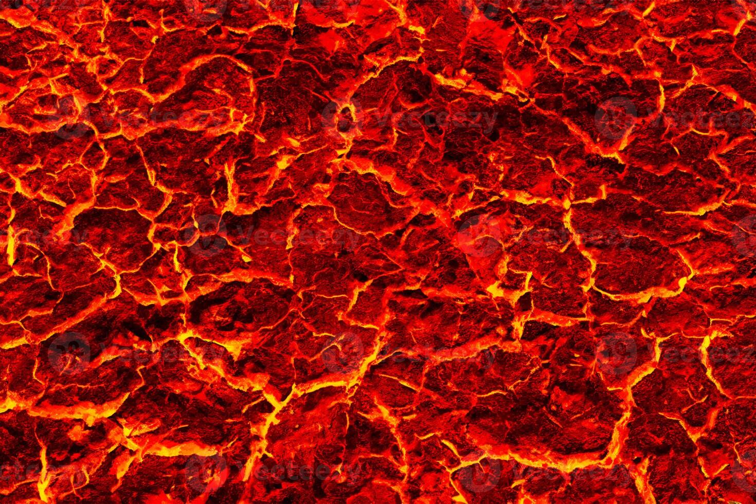 Fiery Red Lava Texture, Abstract Background photo