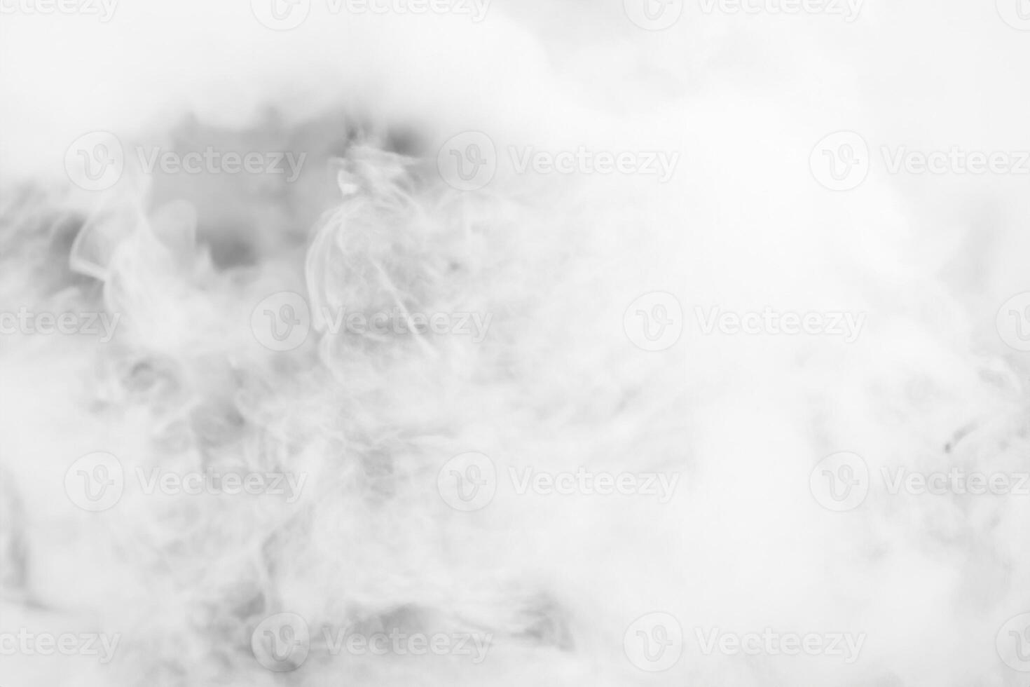 Mystical Fog, Thick White Smoke Texture Background. photo