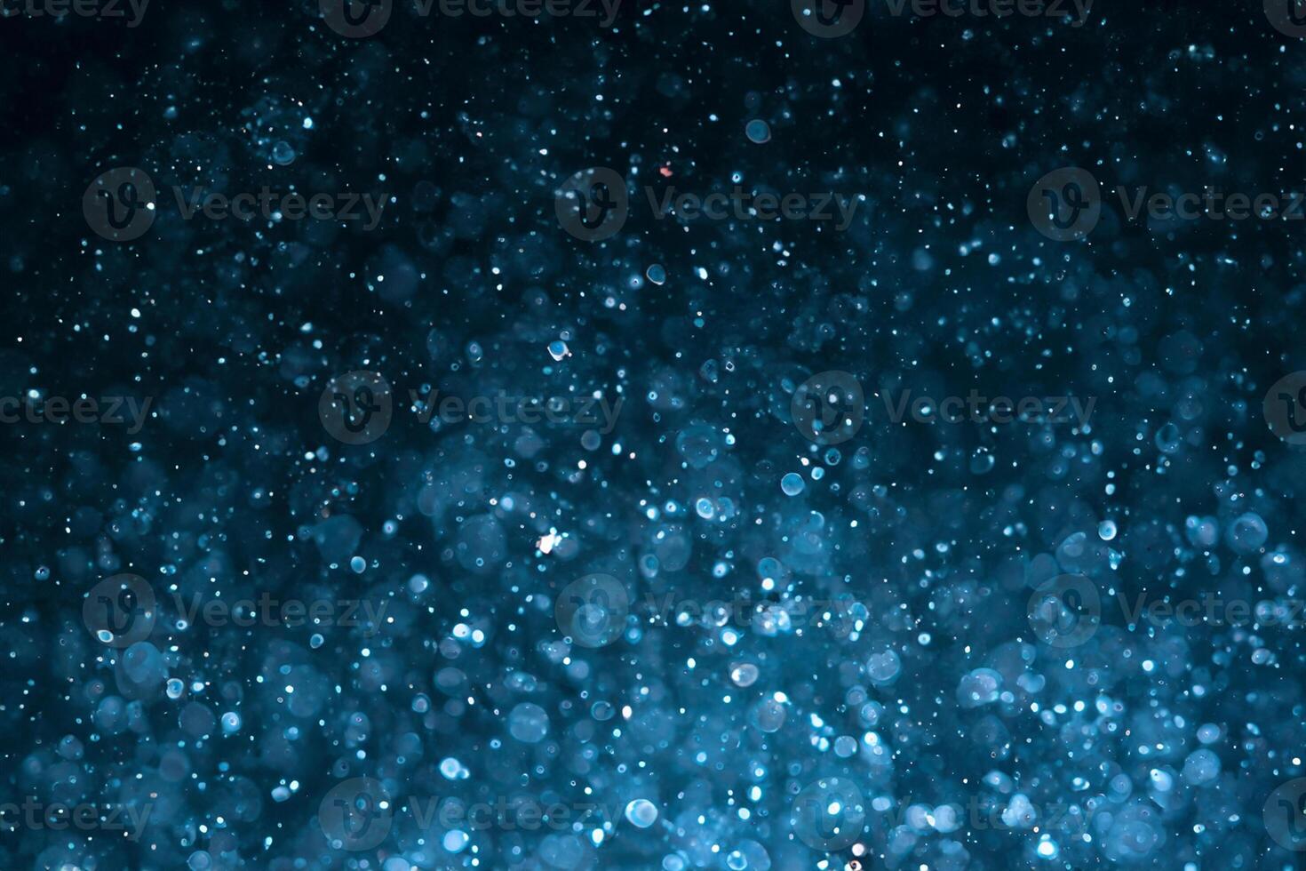 Blue Bokeh, A Starry Sky Inspired Background. photo