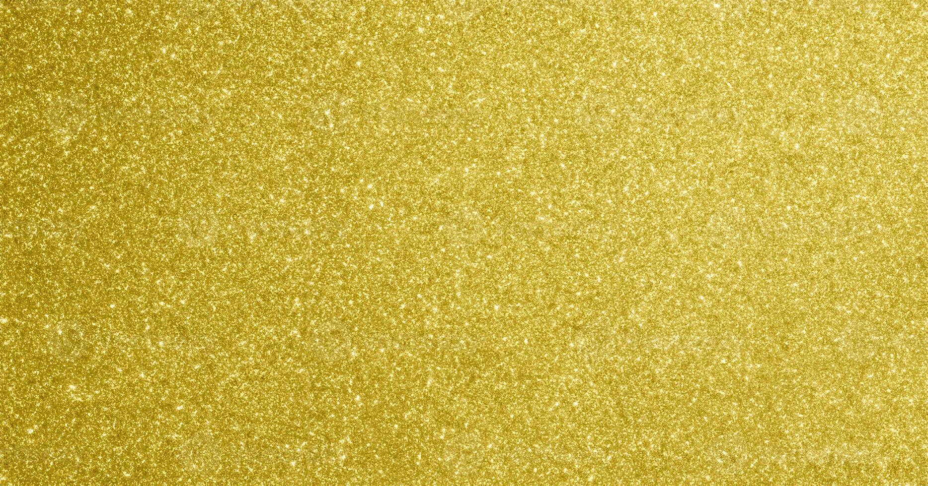 Glimmering Gold, Abstract Bokeh Lights with Sparkling Glitter. photo